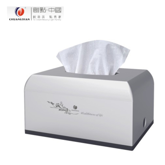 创点·中国 创意流线型台面抽纸盒 高级宾馆酒店抽纸盒 餐厅抽纸盒 纸巾盒 CD-8798 CD-8798C