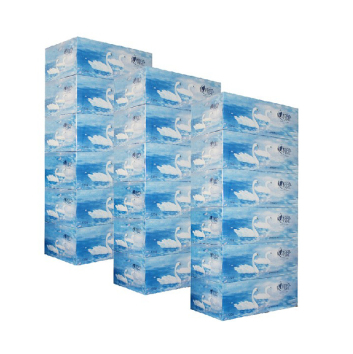 心相印120抽天鹅盒抽（5 1）加量装抽纸卫生纸巾餐巾纸抽纸（120抽18盒）3提