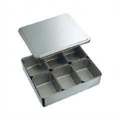 餐饮用品|（日式）不锈钢六格调味盒MD-171005