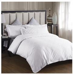素色酒店床上用品四件套 全棉1.8米床 欧式奢华 纯棉提花床单被套 伯爵白色 2.0m床