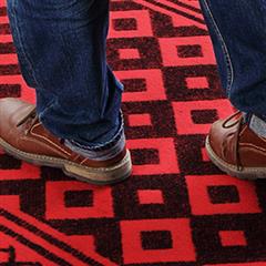 加厚走廊地毯 过道/楼梯提花地毯 工程酒店宾馆 红黑菱形 红黑菱形 1米宽每米价格