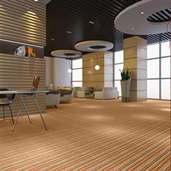 圈绒提花地毯 加厚工装家装 办公室宾馆酒店/家居 走廊过道满铺地毯 彩条4米宽 红色富贵彩条 大于100平方每平方价